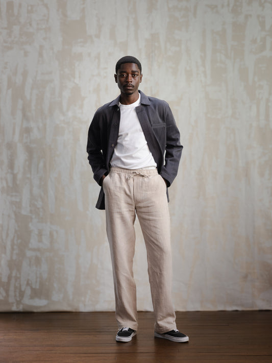 Charcoal Modified Khadi Field Jacket
