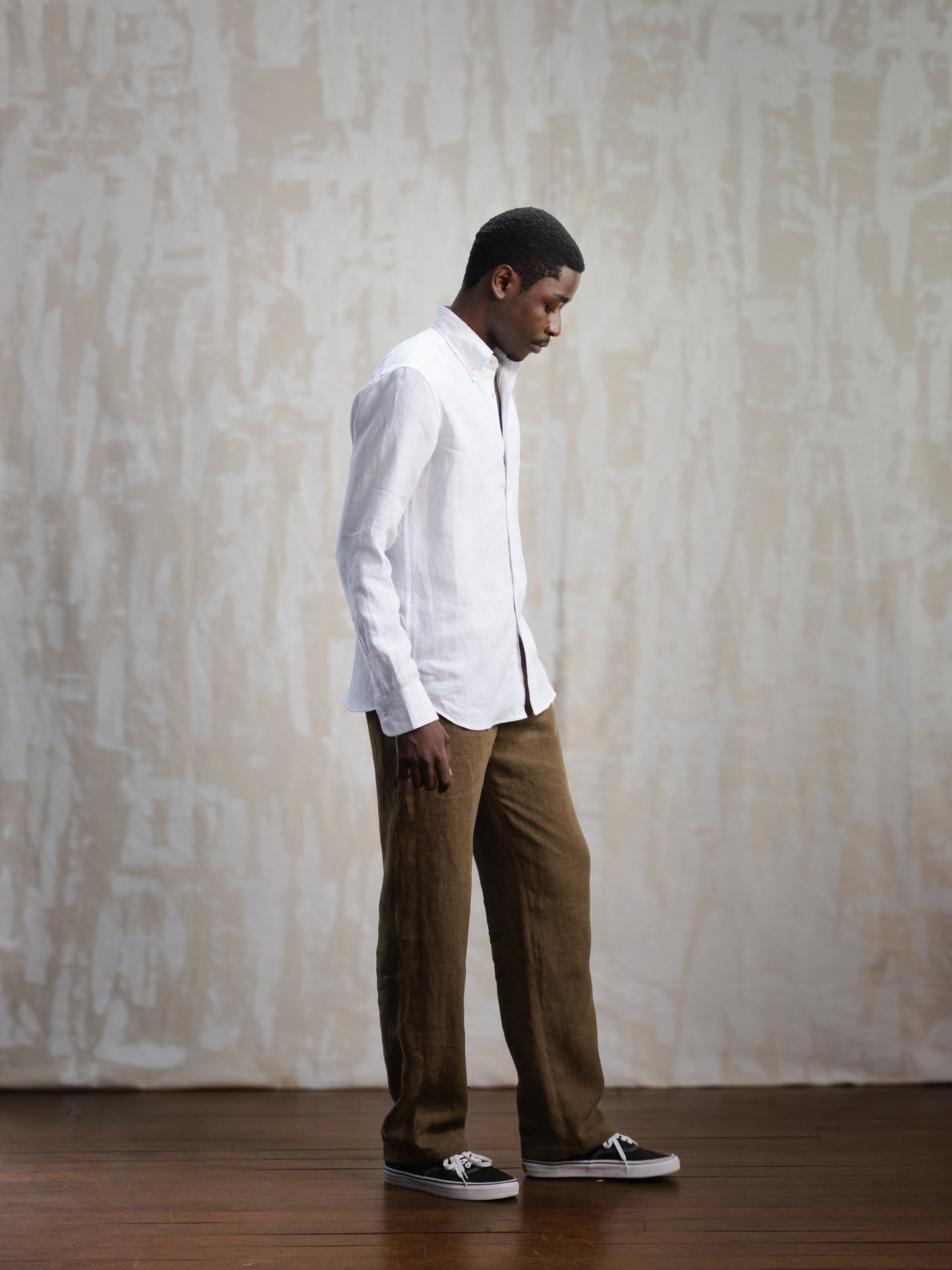 White Button Down Linen Shirt