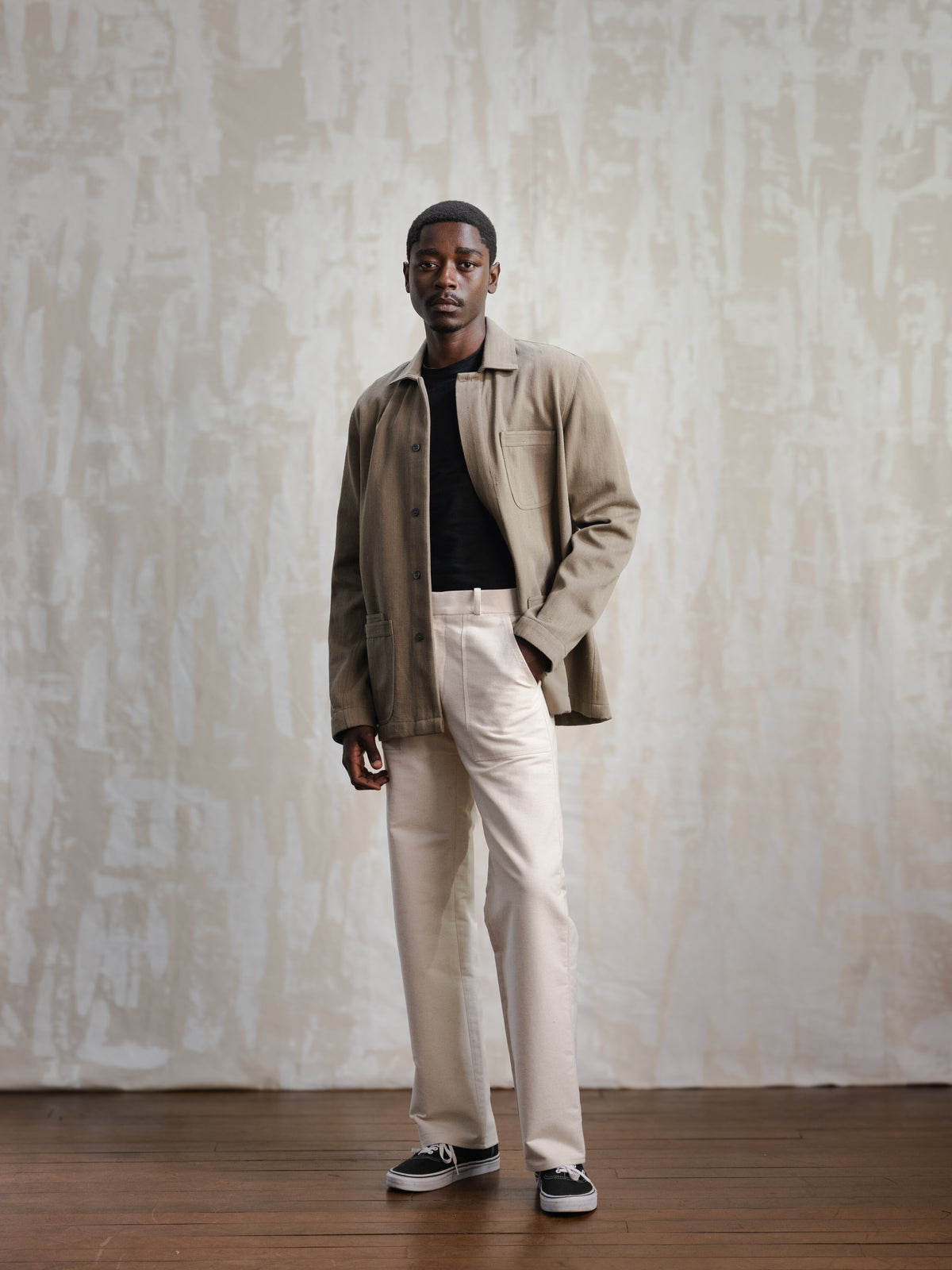 Olive Modified Khadi Field Jacket