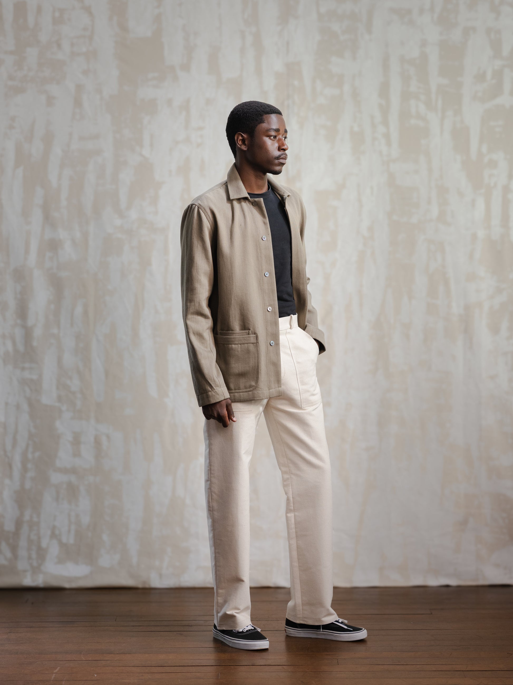 Olive Modified Khadi Field Jacket