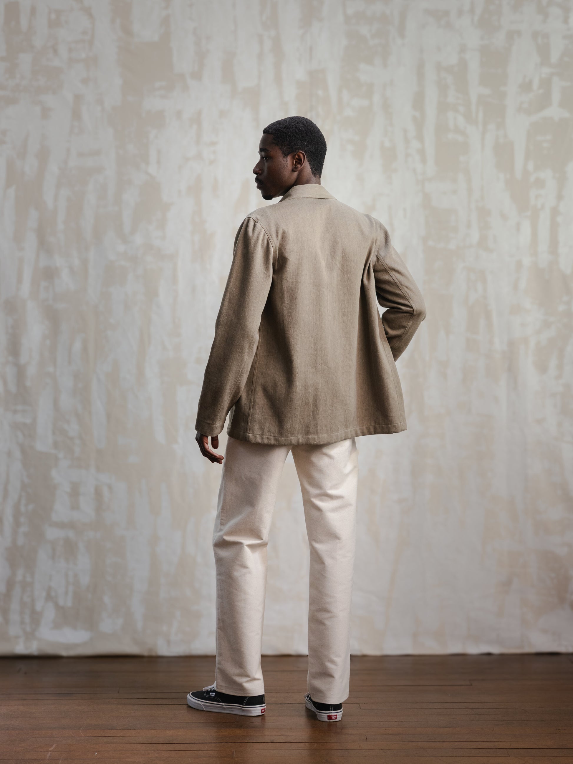 Olive Modified Khadi Field Jacket