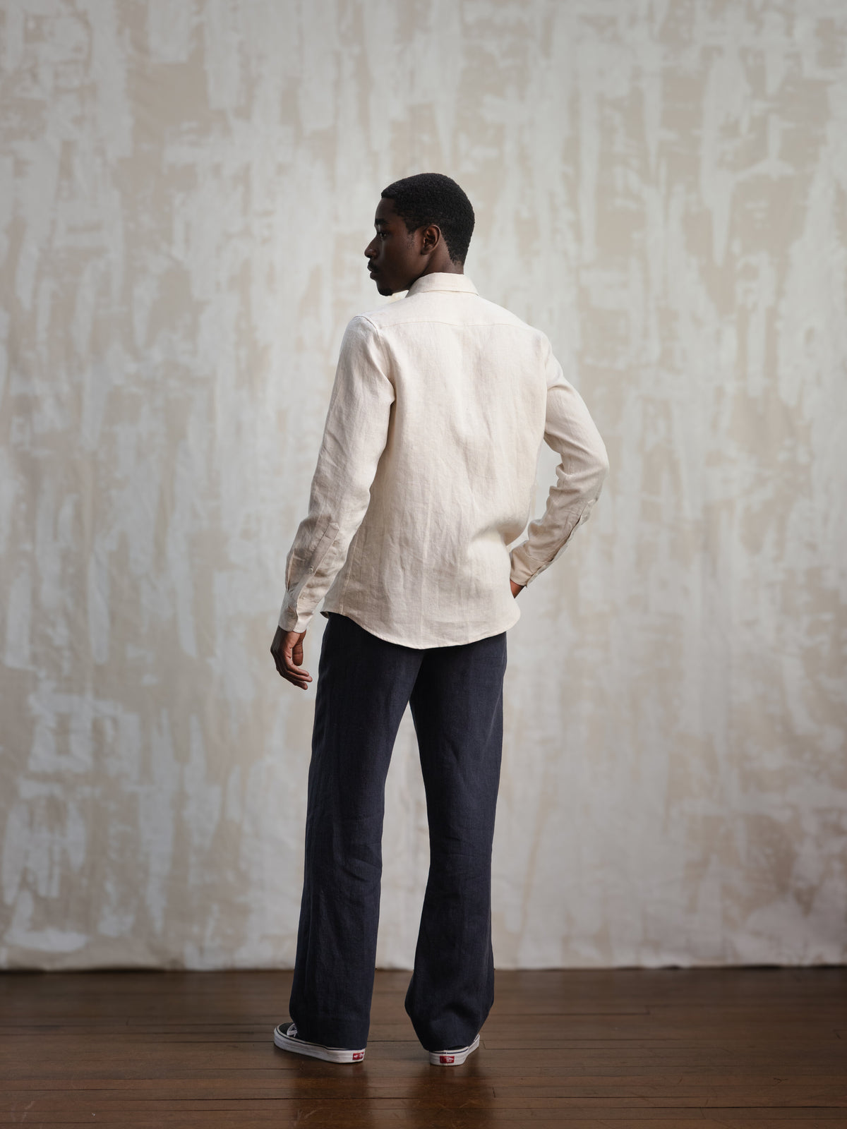 Sand Button Down Linen Shirt