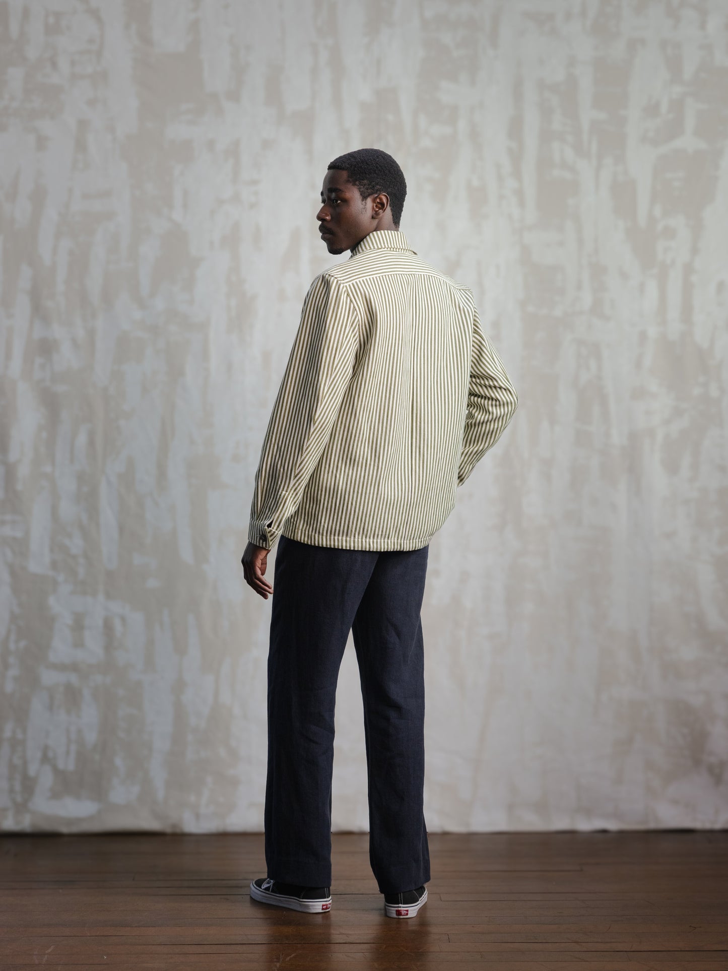 Navy Linen Easy Pants