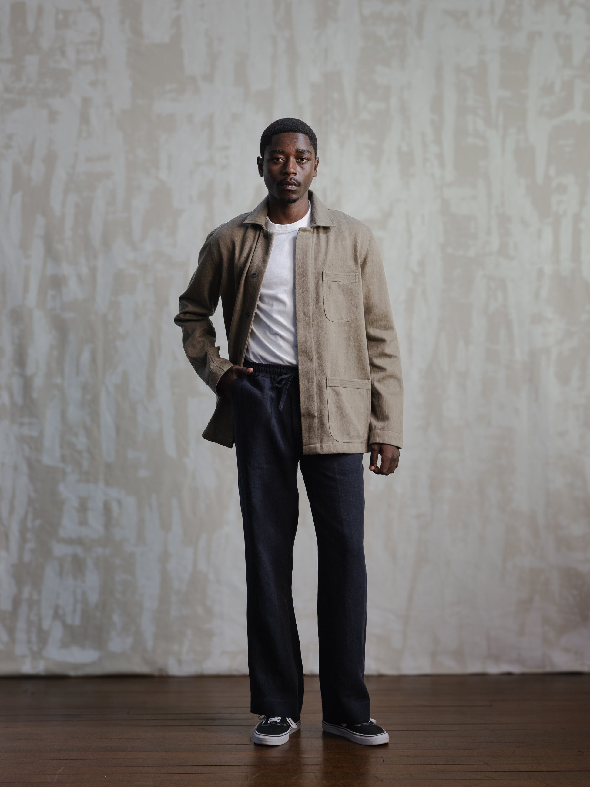 Olive Modified Khadi Field Jacket