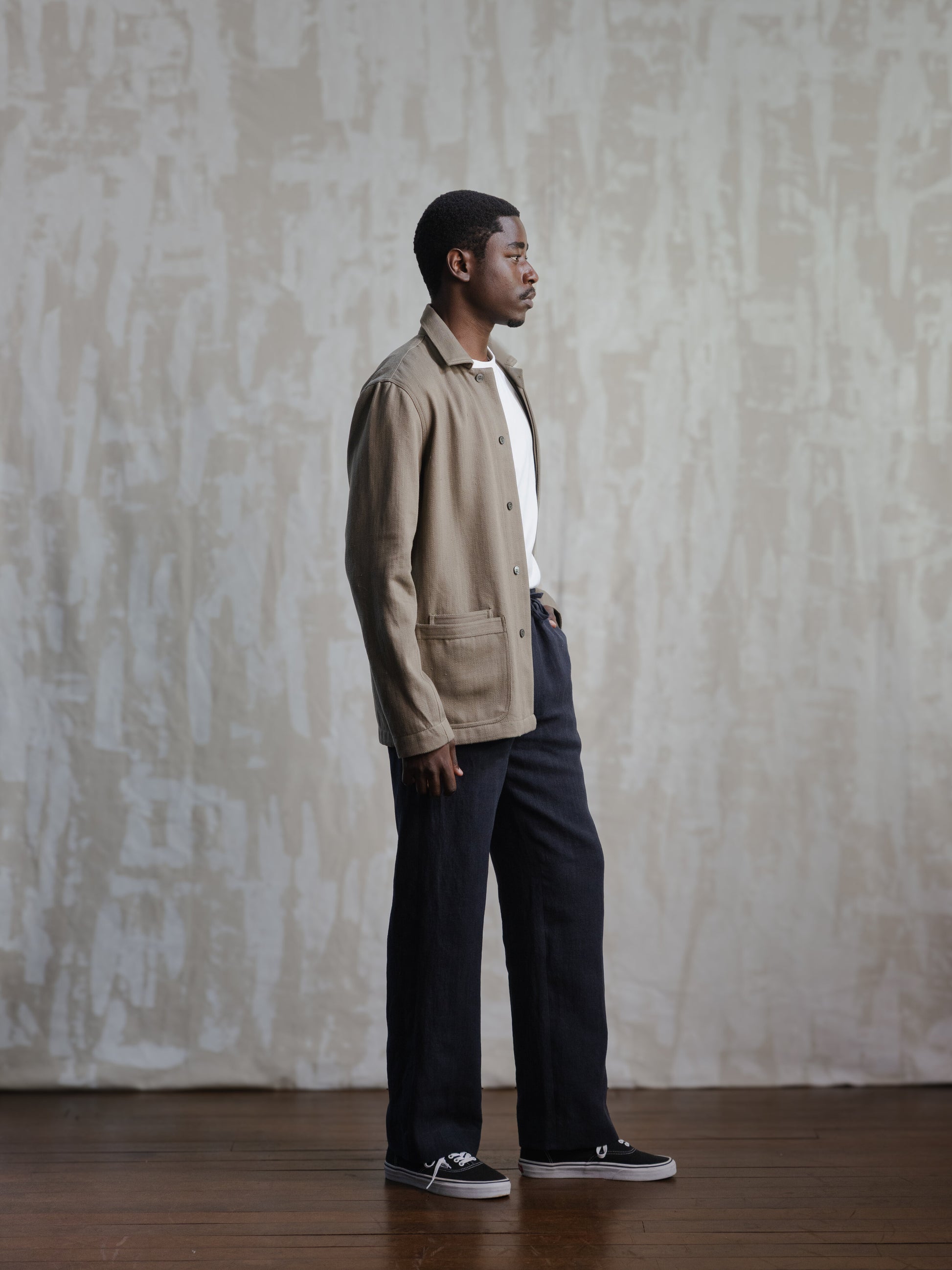 Olive Modified Khadi Field Jacket
