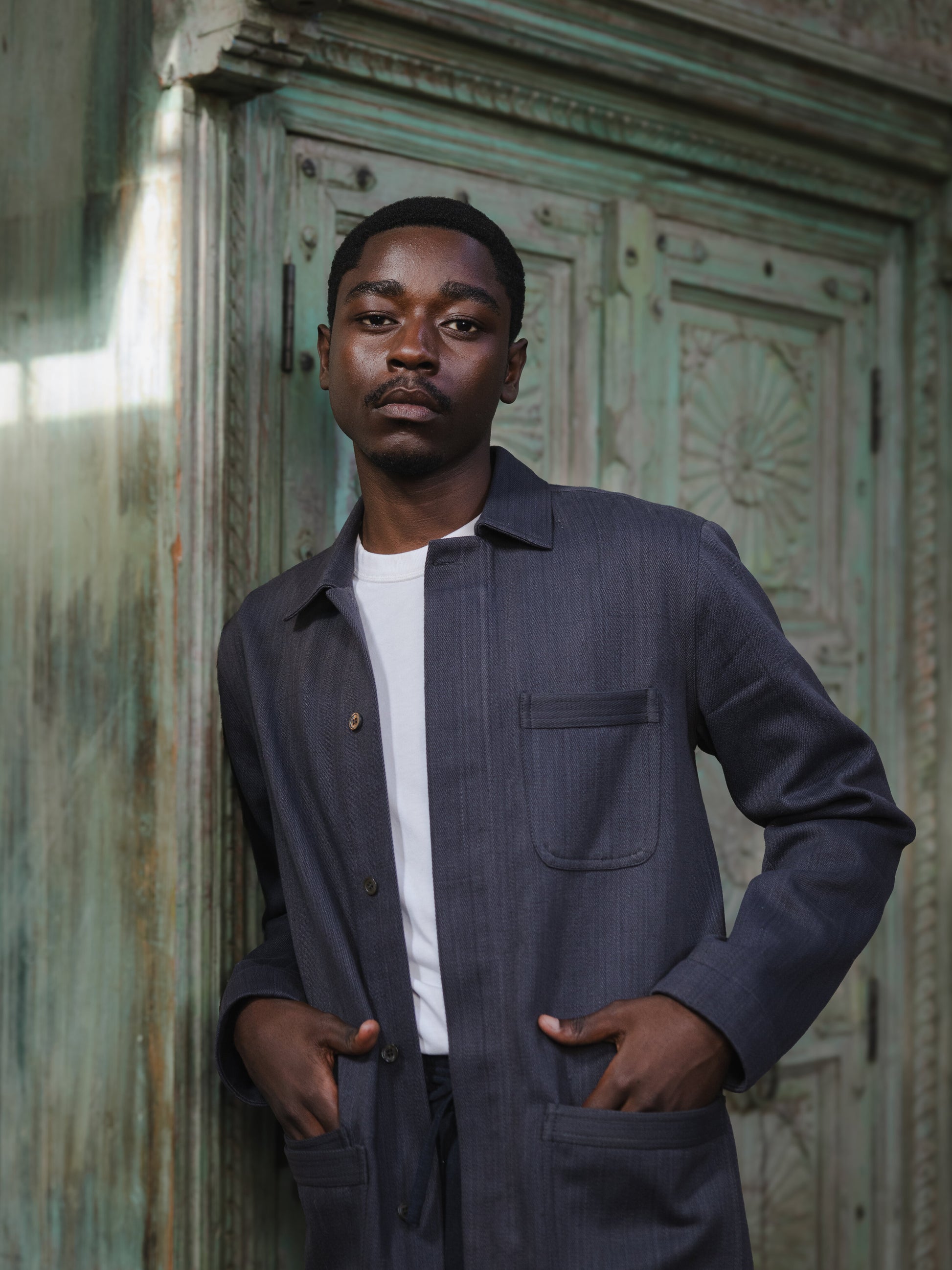 Charcoal Modified Khadi Field Jacket