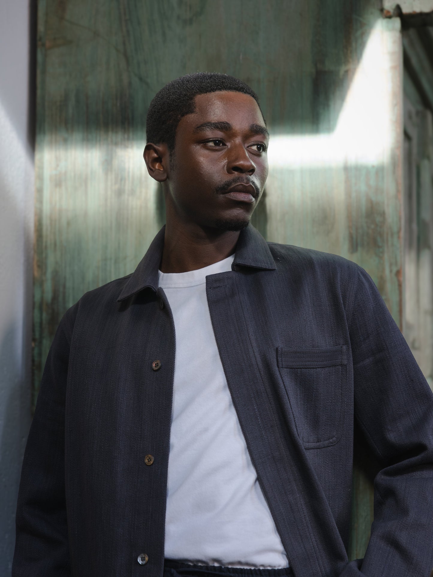 Charcoal Modified Khadi Field Jacket