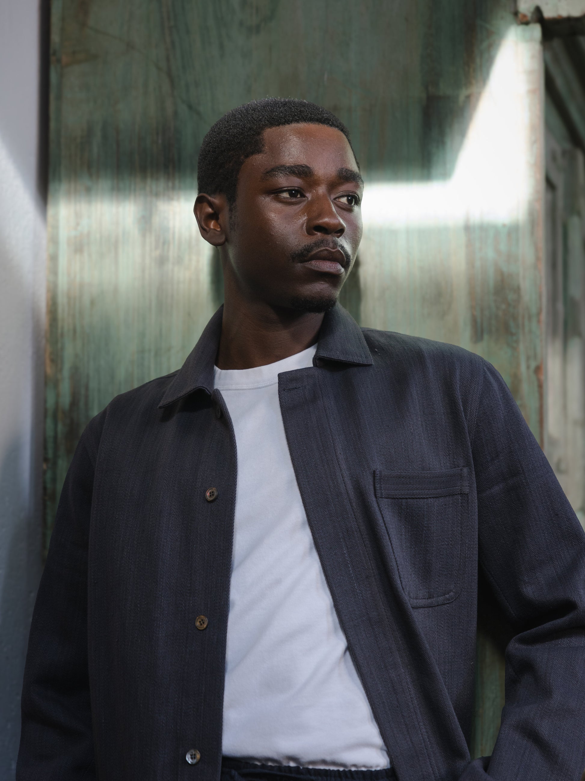 Charcoal Modified Khadi Field Jacket